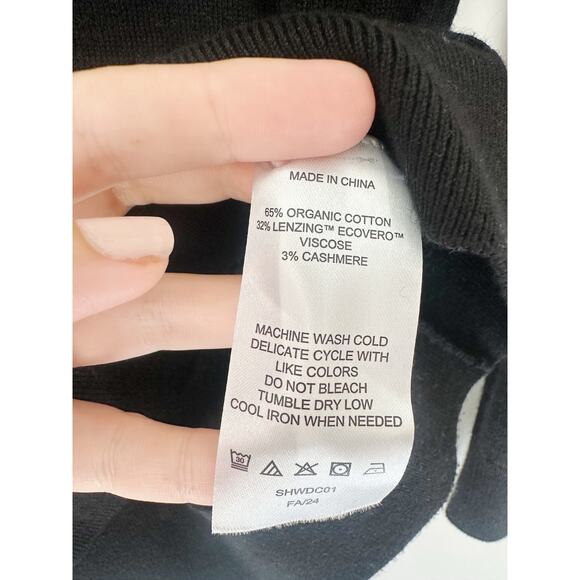 Quince Black Cotton and Cashmere Sweater size XS - Picture 6 of 9